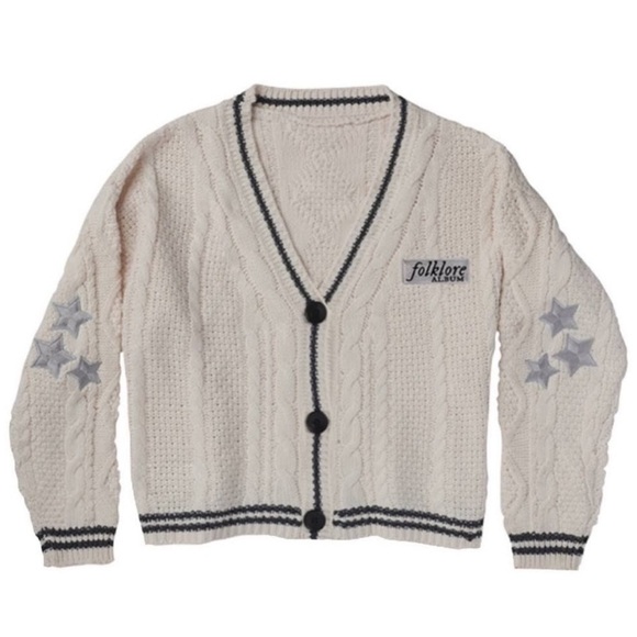 Original Taylor Swift Folklore Album Cardigan 2020 Medium/Large MD/LG - Picture 1 of 11